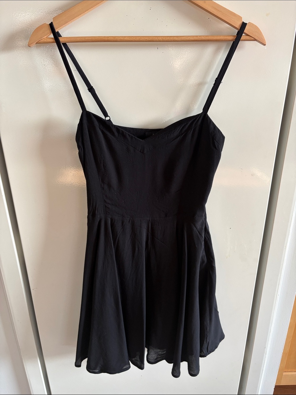 Aritzia Talula Black Mini Skater Dress Size 2